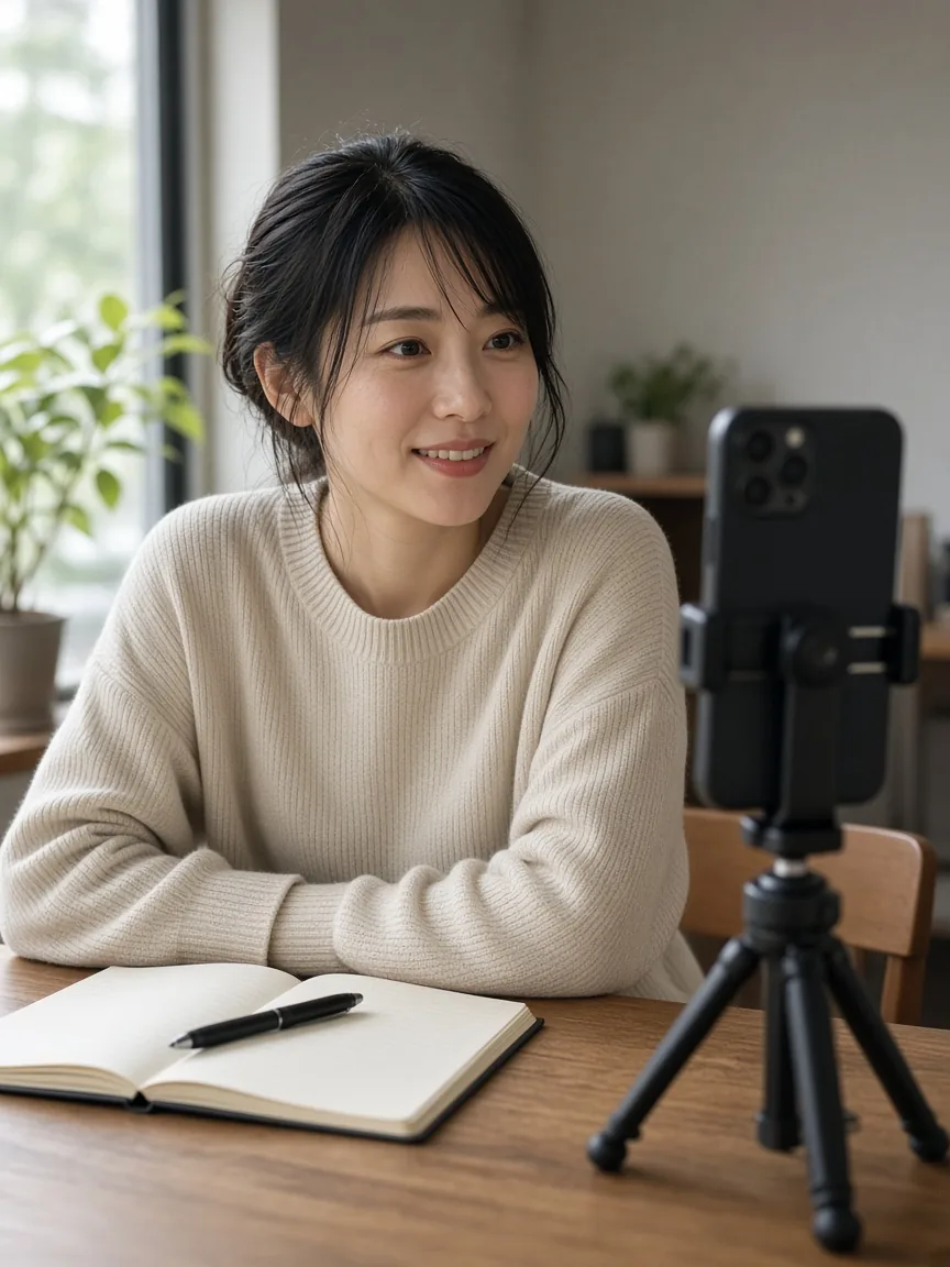 ショート動画を撮影するメンバー